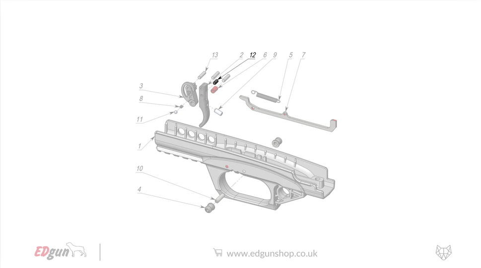 Leshiy 2 · Spare Parts: Firing Mechanism LSA23800012