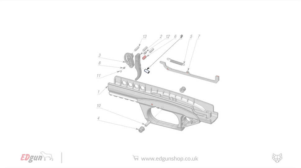 Leshiy 2 · Spare Parts: Firing Mechanism LSA2380009